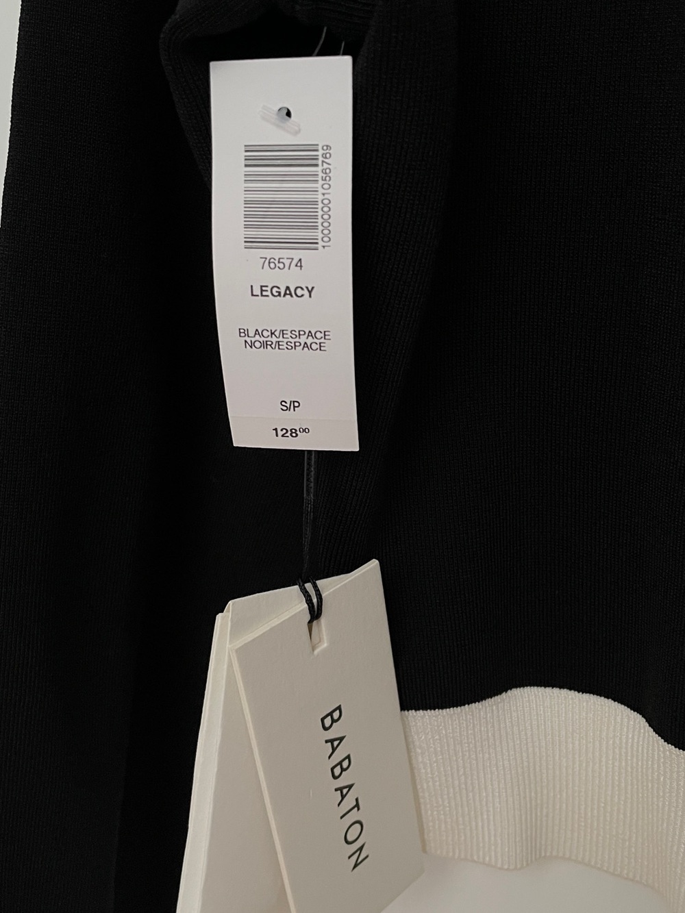 Aritzia size S legacy Black and white Pearl-Button Cropped Cardigan - Picture 3 of 7